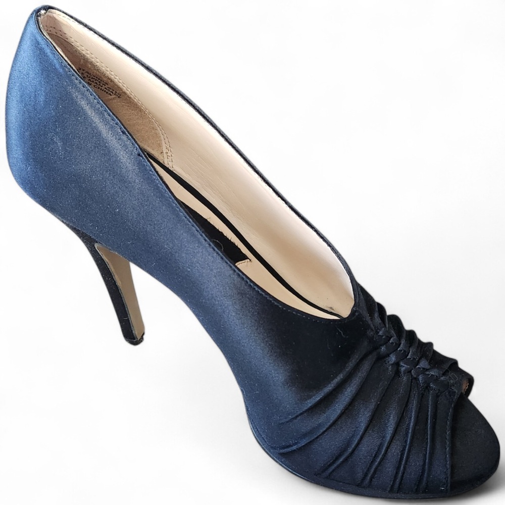 ADRIANNA PAPELL Boutique Women Shoes Heels Open Toe Pumps Size 6M Black‎